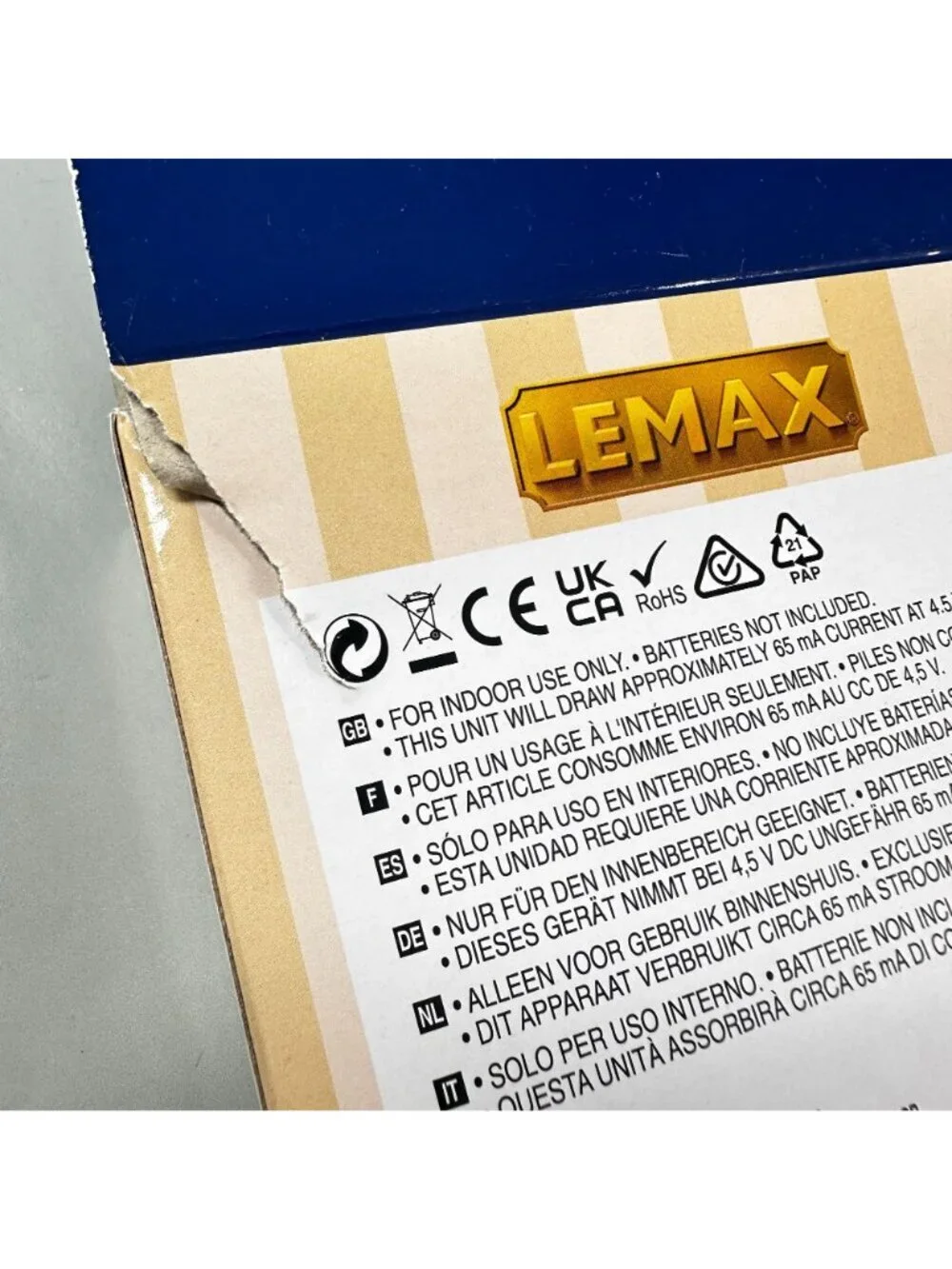 Lemax Village Lights Battery 20 Super Bright Multi Color Flashing Light String